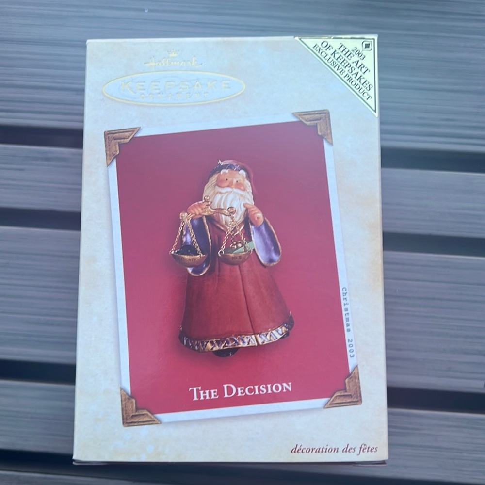 NIB 2003 Hallmark Keepsake “The Devision” Handcrafted Ornament